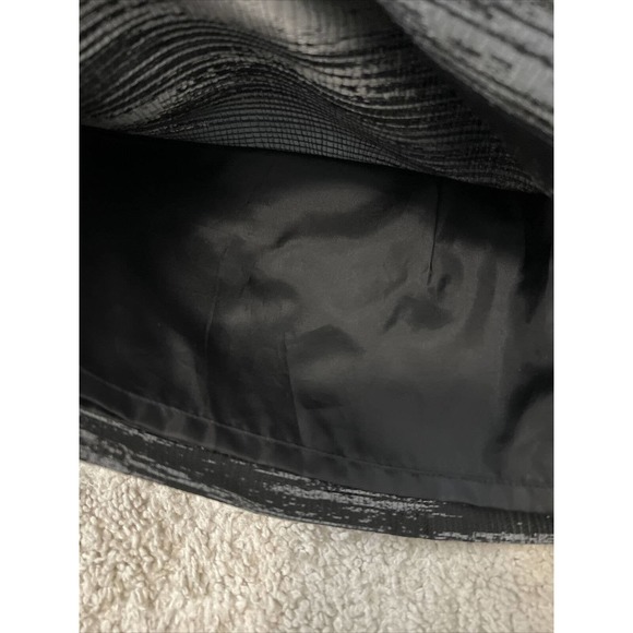 Simply Styled Petite Metallic Black And Gray Pockets Pleated Front Skirt Size MP - Picture 5 of 9